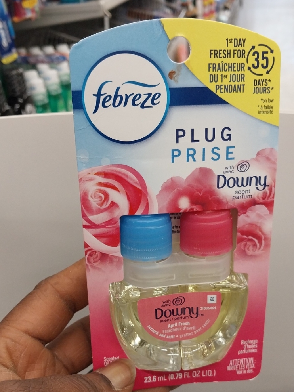 Febreze Plug Refill with Downy - Blue & Pink Caps